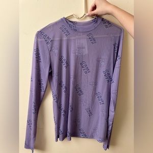 Gamer Over See-through Mesh Top